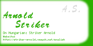 arnold striker business card